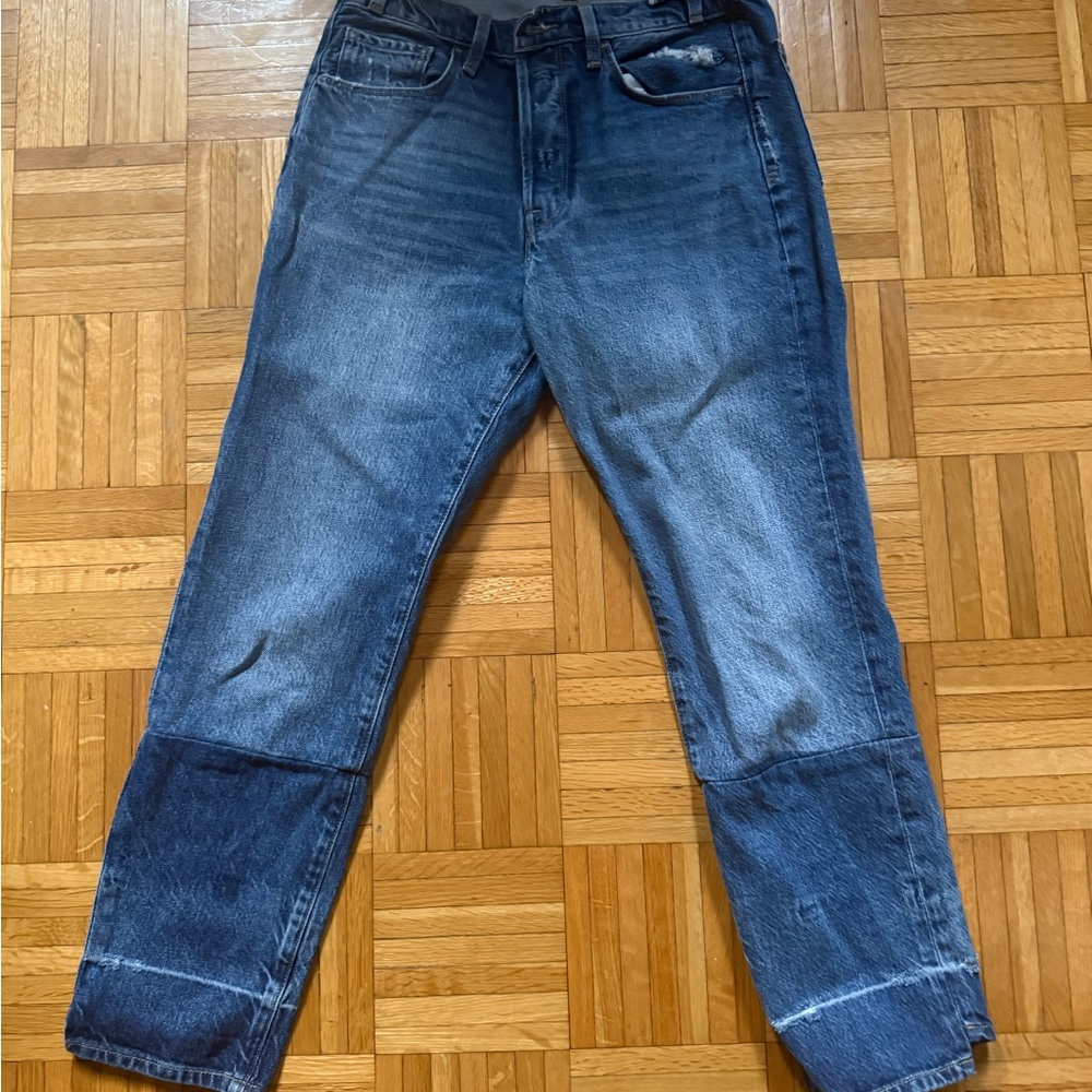 Frame Denim Women's Blue Straight Jeans